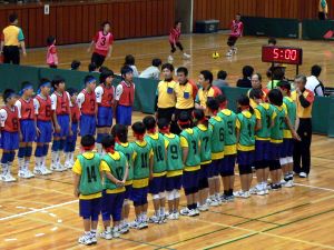 試合前の挨拶