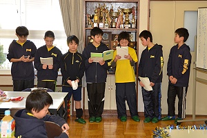 5年生の送辞